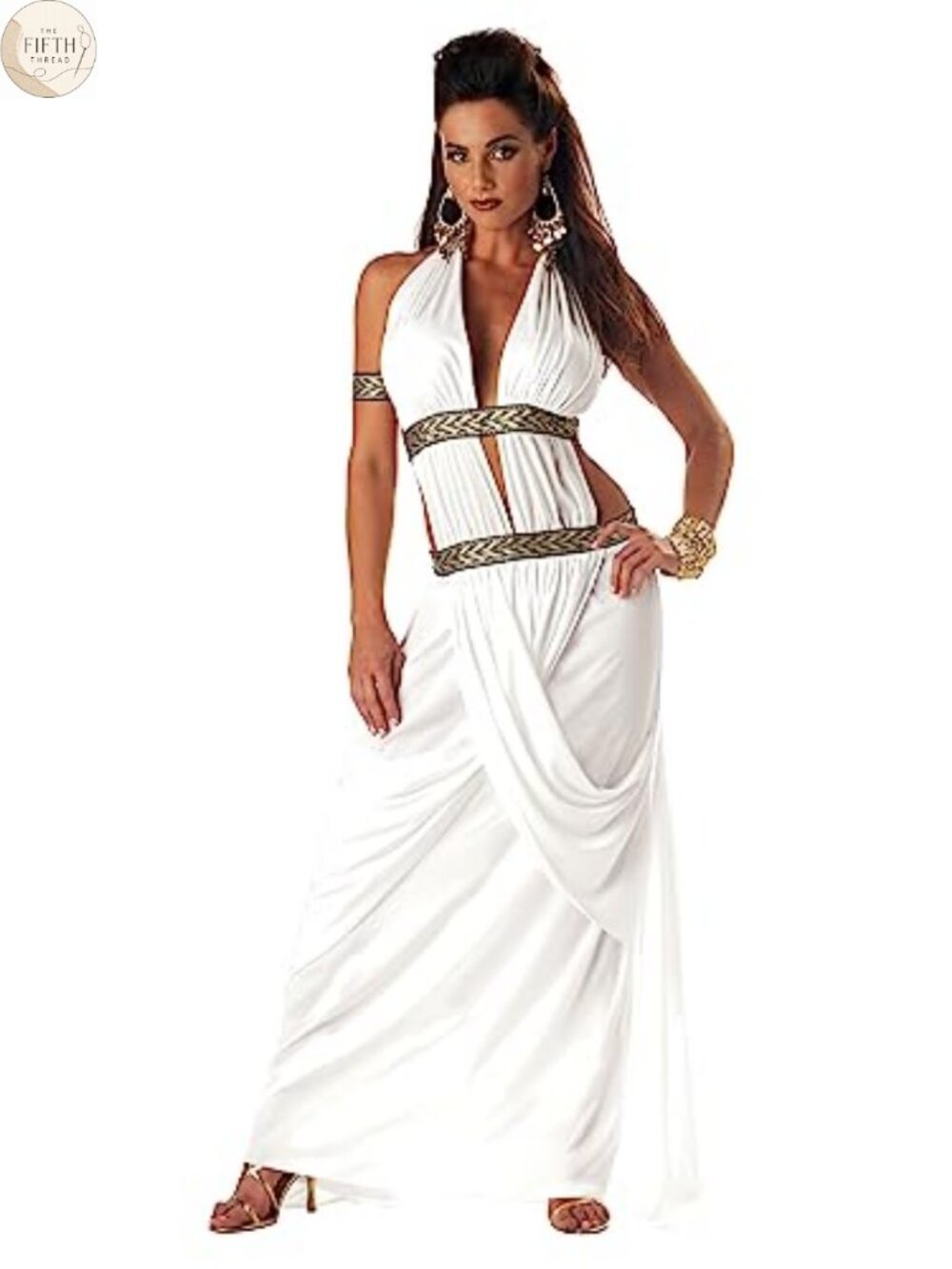 California Costumes Spartan Queen Costume Dress with Armband Adult